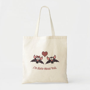 I'm batty about you! tote bag
