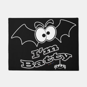 I'm Batty Crazy Eyes Doormat