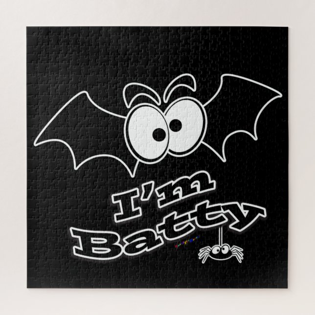 I'm Batty Crazy Eyes Jigsaw Puzzle (Vertical)