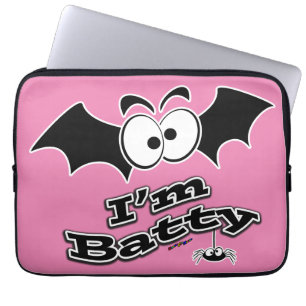 I'm Batty Crazy Eyes Laptop Sleeve