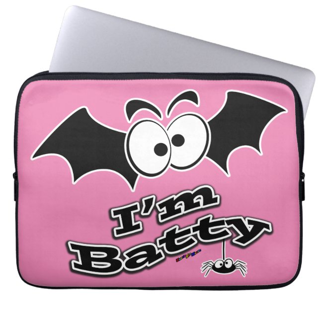 I'm Batty Crazy Eyes Laptop Sleeve (Front)