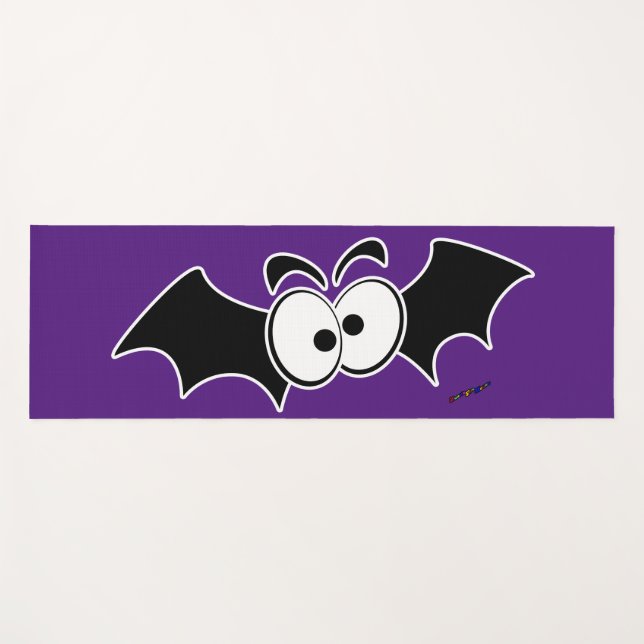 I'm Batty Crazy Eyes Yoga Mat (Front (Horizontal))