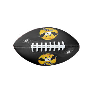 I'm Batty Orange and Yellow Swirl  Football