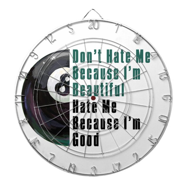 Im Beautiful Im Good 8 Ball Dartboard (Front)