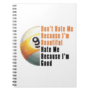 Im Beautiful Im Good 9 Ball Notebook