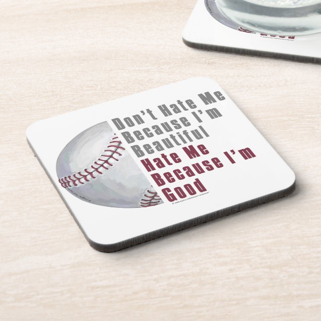 Im Beautiful Im Good Baseball Coaster (Left Side)