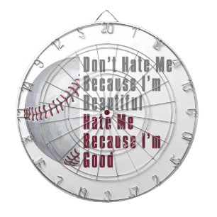 Im Beautiful Im Good Baseball Dartboard
