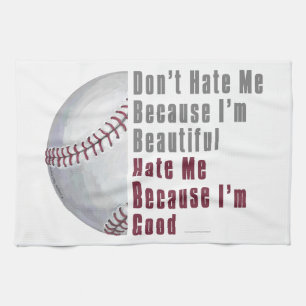 Im Beautiful Im Good Baseball Tea Towel