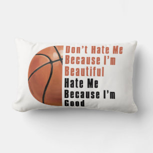 Im Beautiful Im Good Basketball Lumbar Cushion