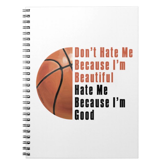Im Beautiful Im Good Basketball Notebook (Front)