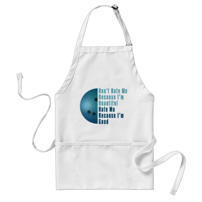 Im Beautiful Im Good  Bowling Blue Standard Apron (Front)