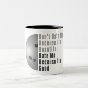 Im Beautiful Im Good Bowling Grey Two-Tone Coffee Mug