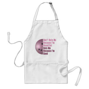 Im Beautiful Im Good Bowling Pink Standard Apron
