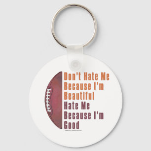 Im Beautiful Im Good Football Key Ring