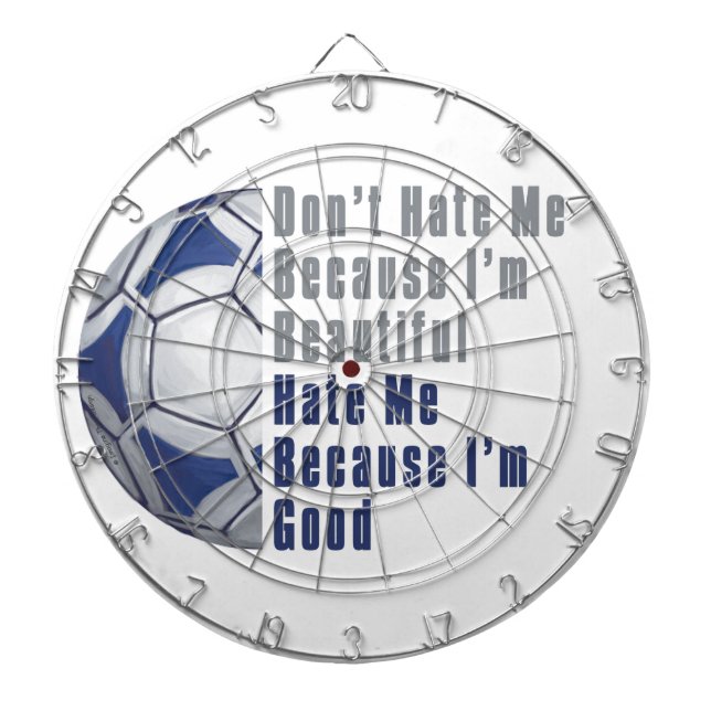 Im Beautiful Im Good Futbal Dartboard (Front)