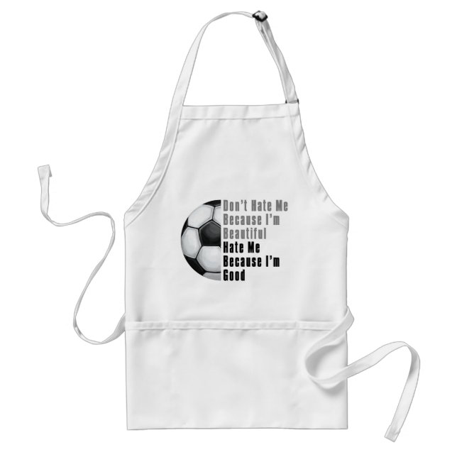 Im Beautiful Im Good Soccer Ball Standard Apron (Front)