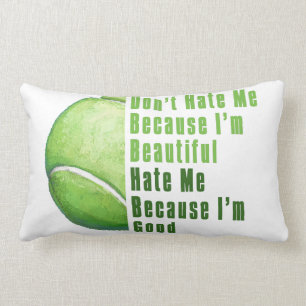 Im Beautiful Im Good Tennis Ball Lumbar Cushion