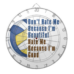 Im Beautiful Im Good Volleyball Dartboard