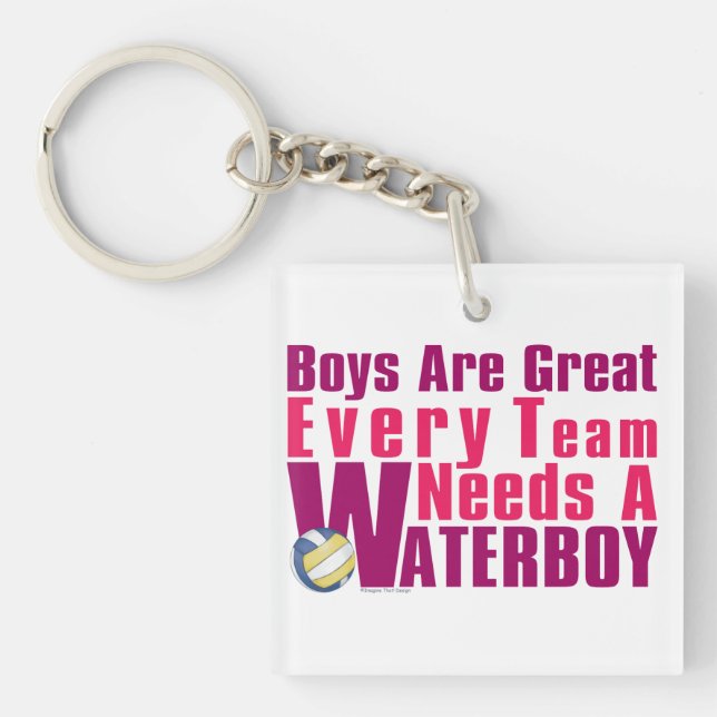 Im Beautiful Im Good Volleyball Key Ring (Front)