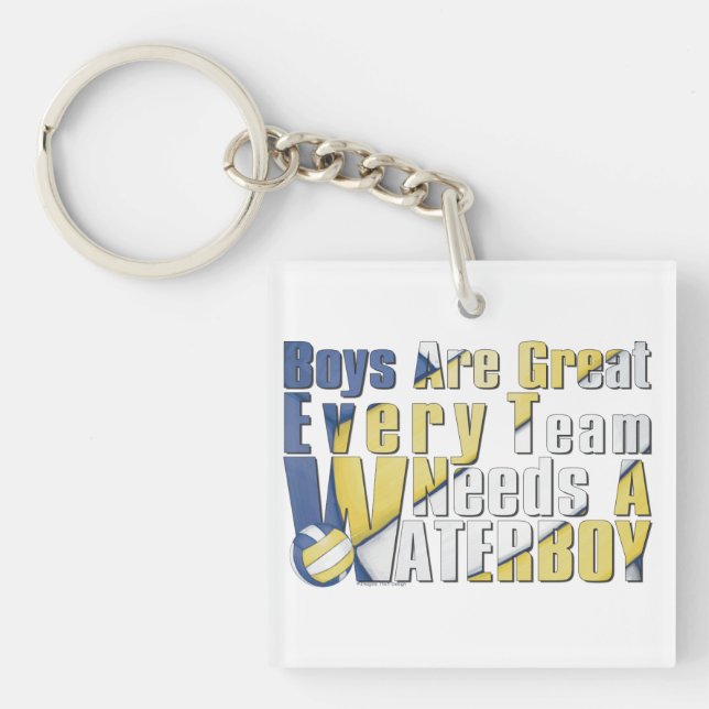 Im Beautiful Im Good Volleyball Key Ring (Front)