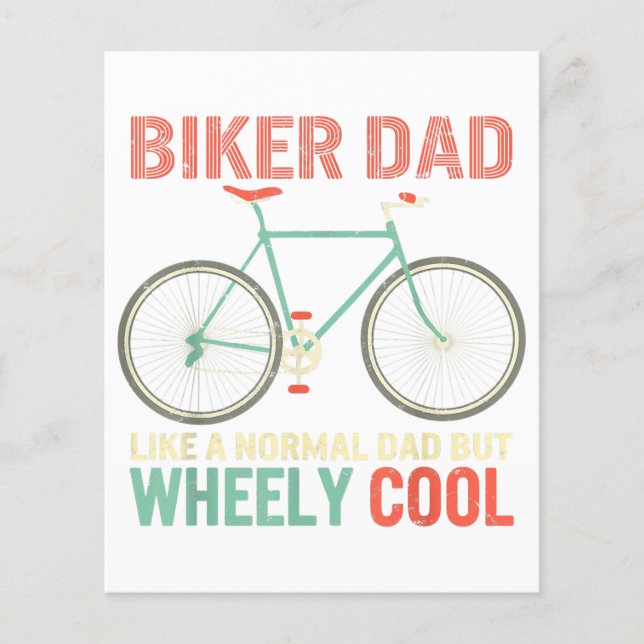 I'm Biker Dad Fathers Day Wheely Cooler bicycle Bi (Front)