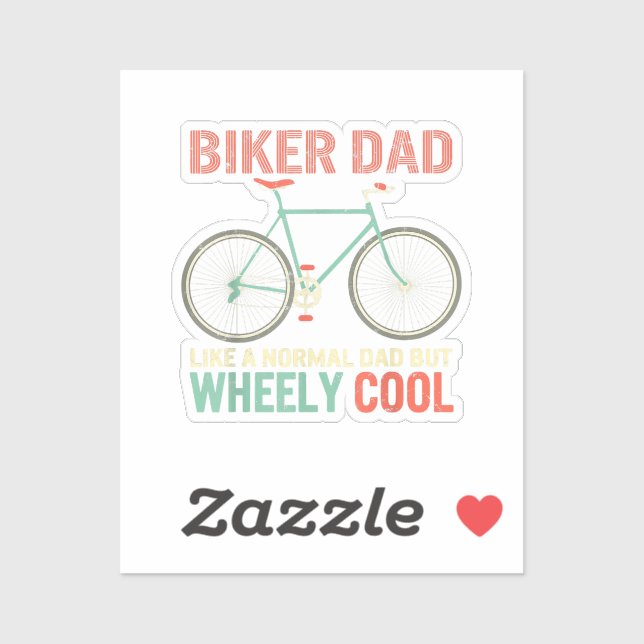 I'm Biker Dad Fathers Day Wheely Cooler bicycle Bi (Sheet)