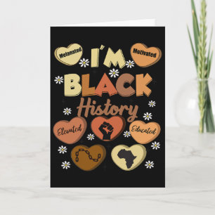 I'm Black History African American Black History M Card