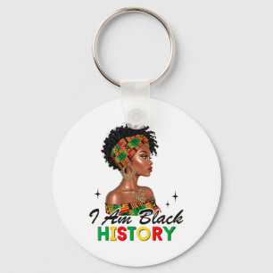 I'm Black History Month African American Black Wom Key Ring