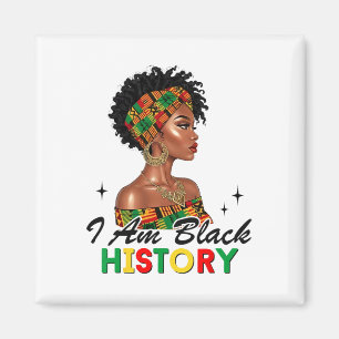 I'm Black History Month African American Black Wom Magnet