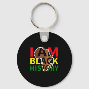 Im Black History Month Blm African American Men Wo Key Ring