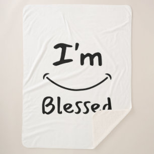 I'm Blessed Biblical Smile Sherpa Blanket