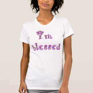 I'm Blessed Plaid Design T-Shirt