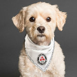 I'm Blind Pet Medical Alert Custom Name White Red Bandana<br><div class="desc">This highly visible white and black bandanna for deaf dogs and pets features a border of cute paw prints and "medical alert" "do not startle me" text. Additional text is customisable with your pets name and medical concern and will give you peace of mind in the event of an emergency....</div>