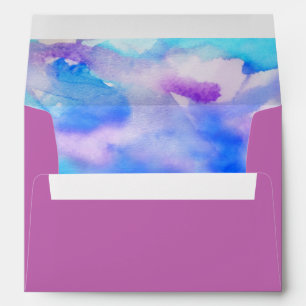 I'M BLUE WATERCOLOR Bat Mitzvah Envelope