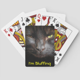 I'm Bluffing Try Me Playing Cards