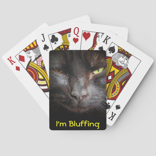 I'm Bluffing Try Me Playing Cards (Back)