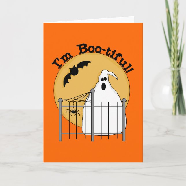 I'm Boo-tiful Halloween T-shirts and Gifts Card (Front)