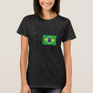 I'm Brazilian Flag Brazil Heritage Brazilian Roots T-Shirt