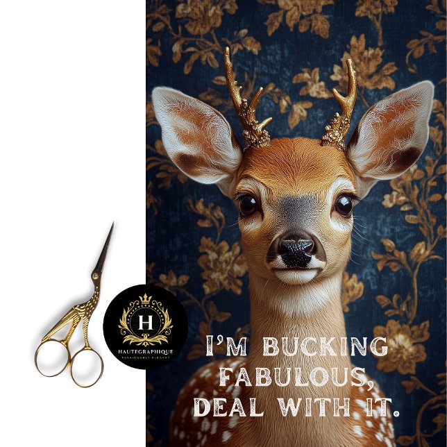 I'm Bucking Fabulous Sassy Deer Decoupage Tissue Paper (Creator Uploaded)