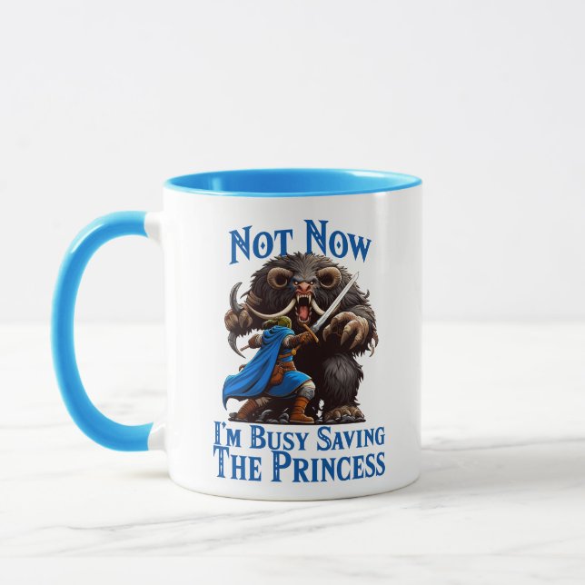 I'm Busy Saving The Princess Mug (Left)