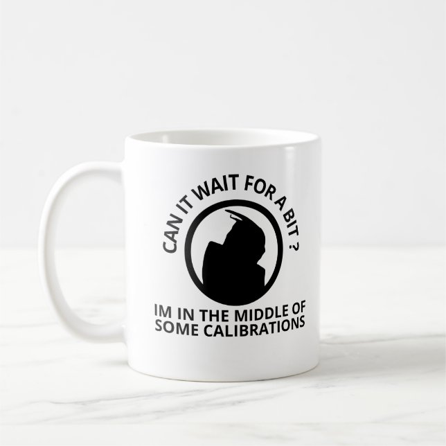 I'm Calibrating funny Mass Effect coffee mug (Left)