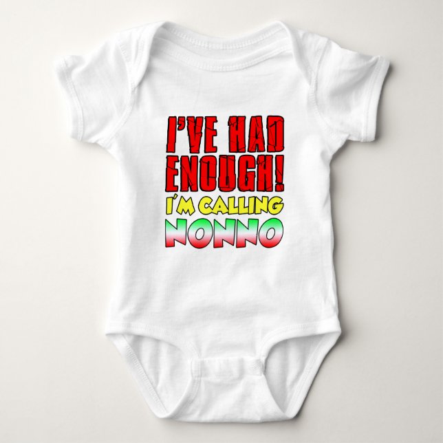 I'm Calling Nonno Baby Bodysuit (Front)