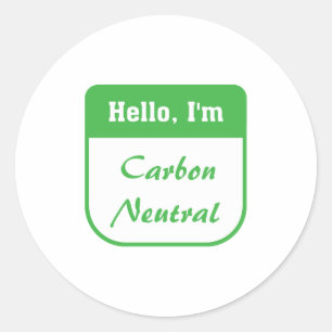 I'm carbon neutral sticker