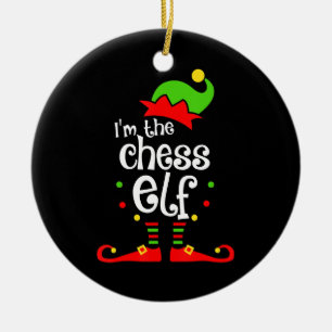 im  chess elf xmas family friend christmas gift ceramic ornament