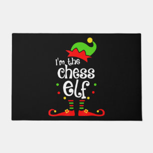 im  chess elf xmas family friend christmas gift doormat