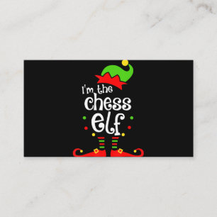 im chess elf xmas family friend christmas gift enclosure card