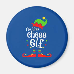 im chess elf xmas family friend christmas gift magnet