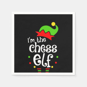 im chess elf xmas family friend christmas gift napkin