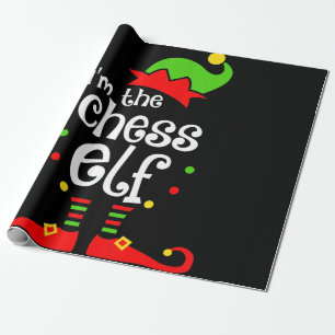 im  chess elf xmas family friend christmas gift wrapping paper