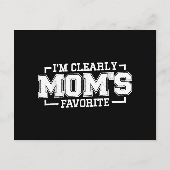 I'm Clearly Mum's Favourite, Favourite Child And F Enclosure Card (Front)